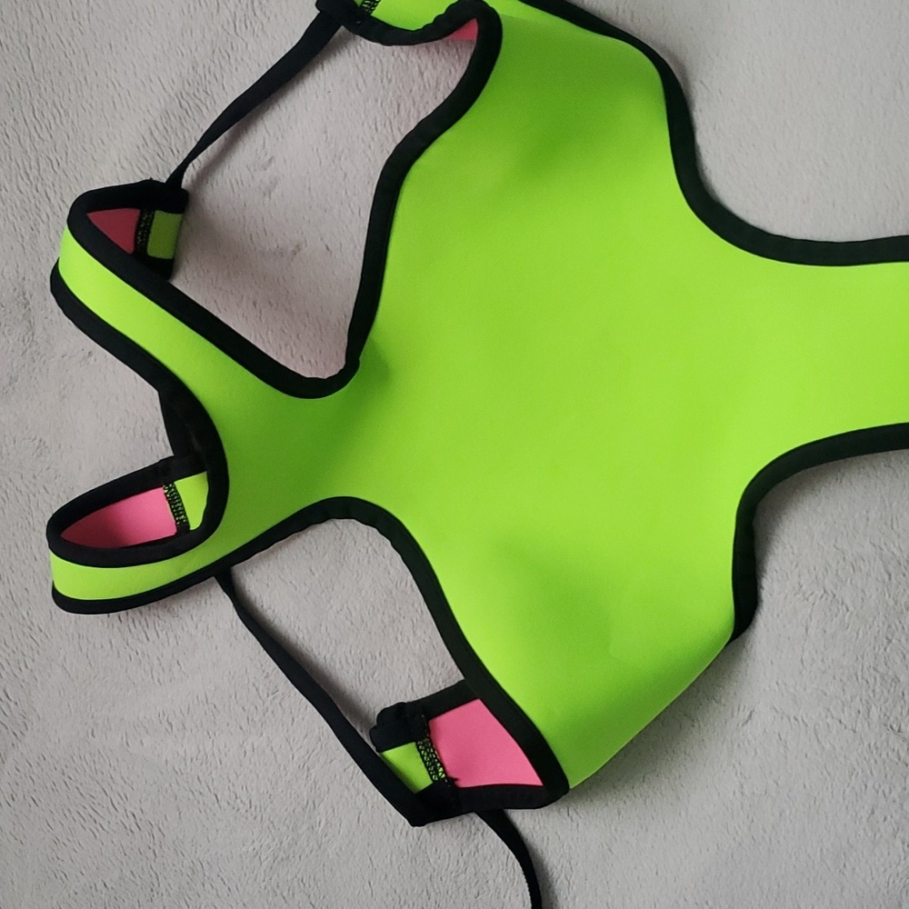 INDAH , REVERSIBLE NEOPRENE ONE-PIECE BIKINI SIZE XS / S - Picture 4 of 10